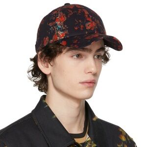 PAUL SMITH Disrupted Rose Print Baseball Cap